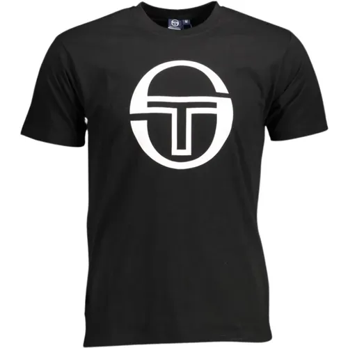 T-Shirts, male, , Size: M T-Shirt with Print Logo - Sergio Tacchini - Modalova