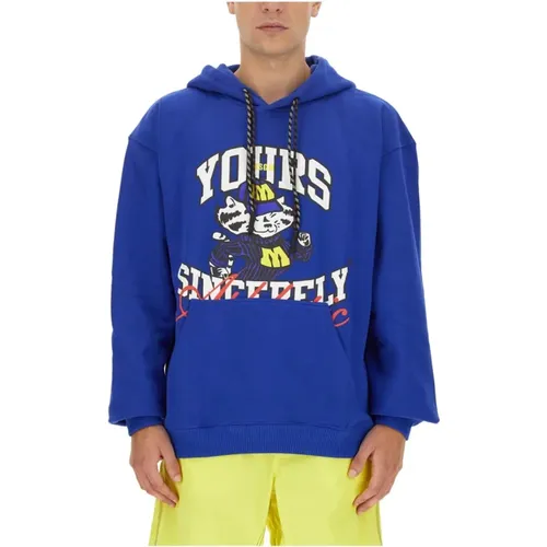 Hoodie mit Logo für Männer , Herren, Größe: S - MSGM - Modalova