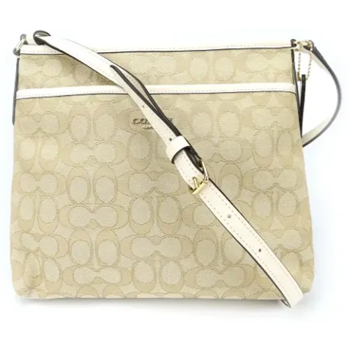 Pre-owned Cross Body Bags, female, , Size: ONE SIZE Pre-owned Canvas shoulder-bags - Coach Pre-owned - Modalova