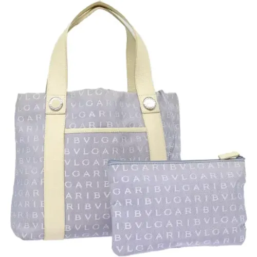 Pre-owned Tote Bags, female, , Size: ONE SIZE Pre-owned Canvas totes - Bvlgari Vintage - Modalova