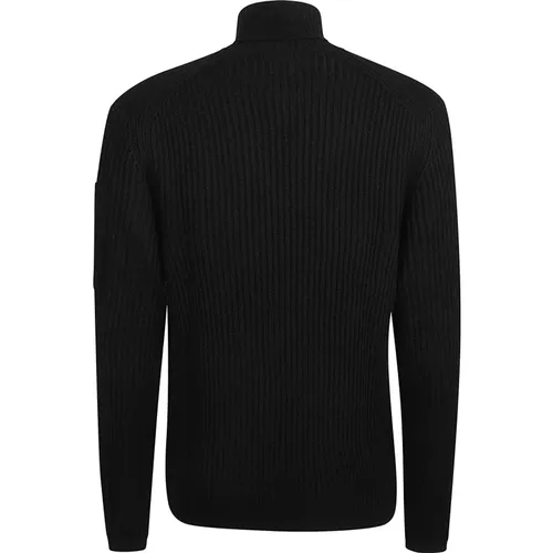 Schwarzer Wollpullover Aw24 , Herren, Größe: XL - C.P. Company - Modalova