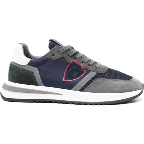 Blaue Tropez 2.1 Low Sneakers , Herren, Größe: 40 EU - Philippe Model - Modalova