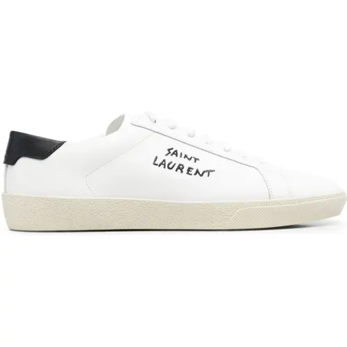 Sneakers White , male, Sizes: 5 UK, 6 UK - Saint Laurent - Modalova
