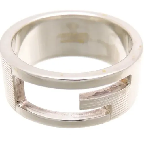 Pre-owned Jewellery, female, , Size: ONE SIZE Pre-owned Silver rings - Gucci Vintage - Modalova