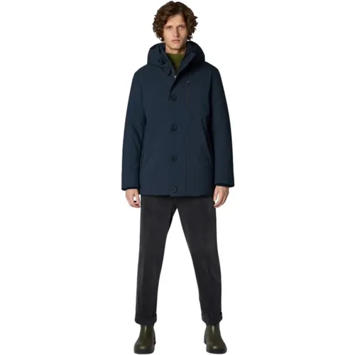 Stay Warm and Stylish with and Green Parkas for Men , male, Sizes: XL - Save The Duck - Modalova