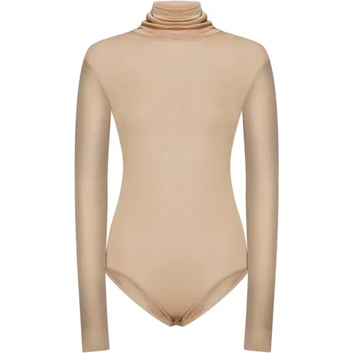 Body, female, , Size: 2XS Turtleneck Top with Snap Button - Maison Margiela - Modalova