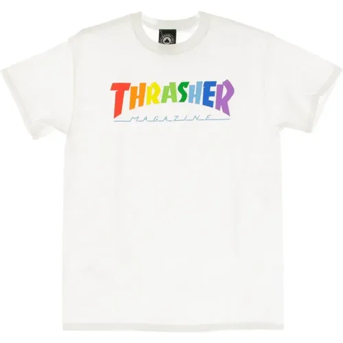 T-Shirts, male, , Size: XL Rainbow Mag Tee Mens T-Shirt - Thrasher - Modalova