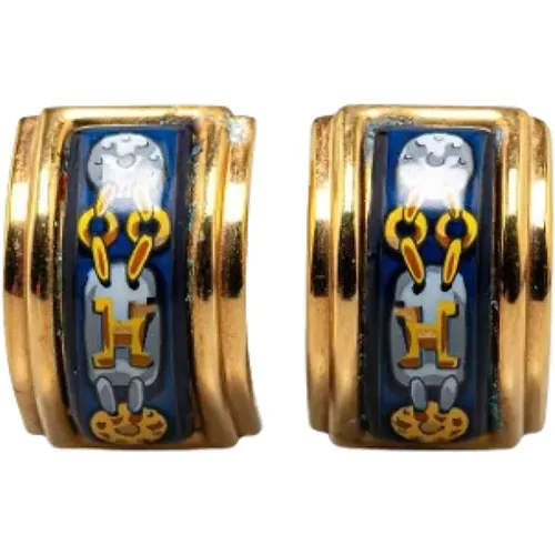 Pre-owned Jewellery, female, , Size: ONE SIZE Pre-owned Metal earrings - Hermès Vintage - Modalova