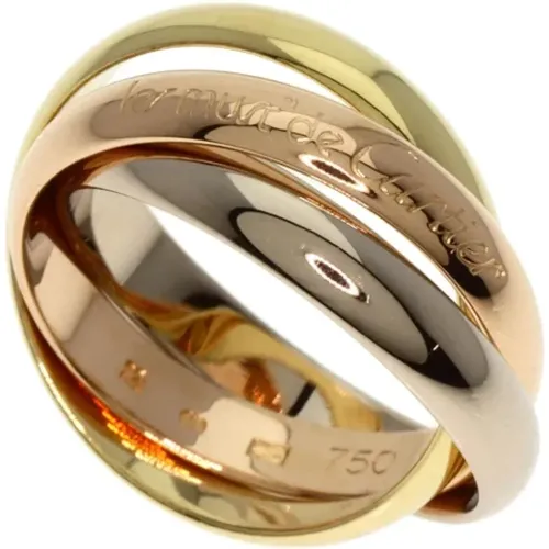 Pre-owned Jewellery, female, , Size: ONE SIZE Pre-owned Gold rings - Cartier Vintage - Modalova