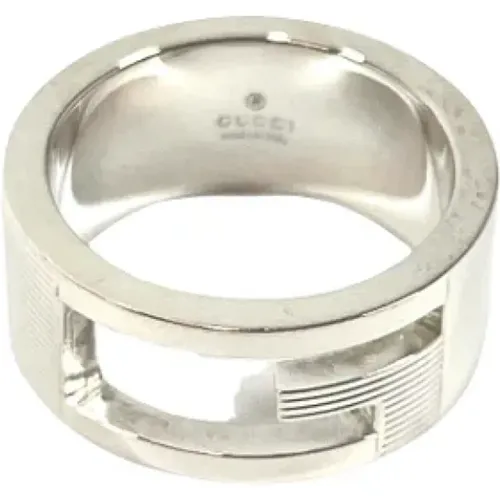 Pre-owned Silver rings , female, Sizes: ONE SIZE - Gucci Vintage - Modalova