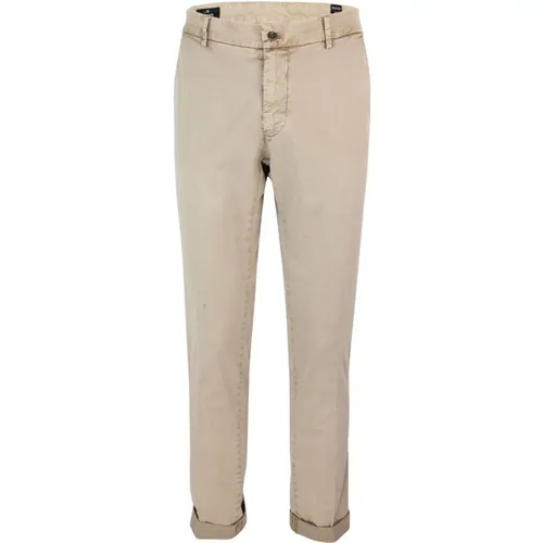 Chinos, male, , Size: XL Men's Chino Trousers Regular Fit Zip and Button Closure - Mason's - Modalova