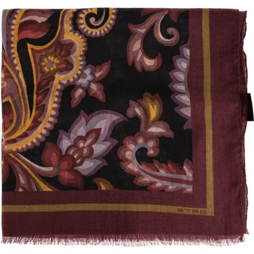 Scarves, male, , Size: ONE SIZE Cashmere shawl - ETRO - Modalova