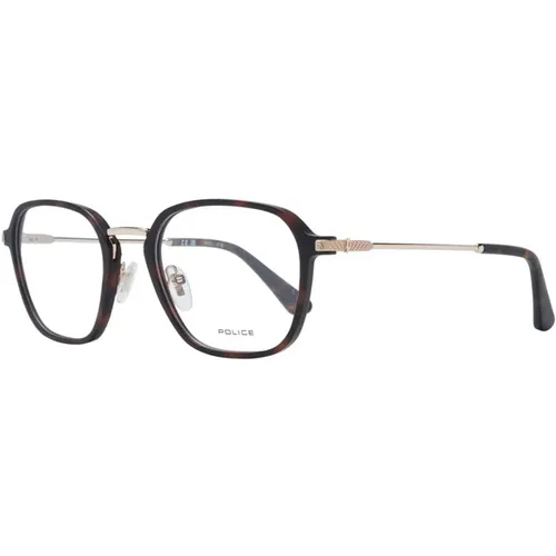 Glasses, male, , Size: ONE SIZE Rectangle Plastic Optical Frames - Police - Modalova