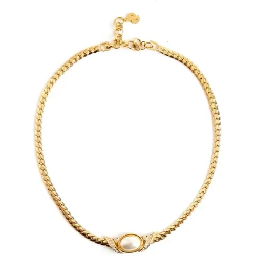 Pre-owned Jewellery, female, , Size: ONE SIZE Pre-owned Metal necklaces - Dior Vintage - Modalova