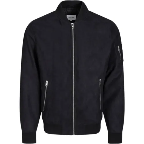 Bomberjacke aus Kunstleder - jack & jones - Modalova