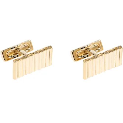 Cufflinks & Tie Clips, male, , Size: ONE SIZE Cufflinks with engraved logo - Salvatore Ferragamo - Modalova