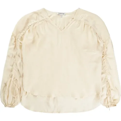 Tomally Toppe & T-Shirts Cream , female, Sizes: L - Munthe - Modalova