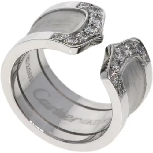 Pre-owned Jewellery, female, , Size: ONE SIZE Pre-owned White Gold rings - Cartier Vintage - Modalova