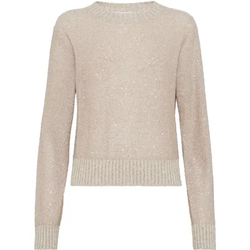 Luxury Cashmere Sweaters , female, Sizes: M, L - BRUNELLO CUCINELLI - Modalova