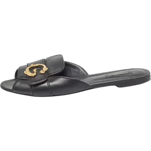 Pre-owned Flats, female, , Size: 12 US Pre-owned Leather flats - Dolce & Gabbana Pre-owned - Modalova