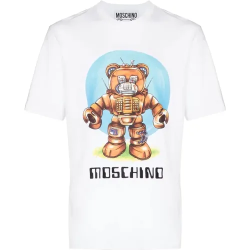 T-Shirts, male, , Size: M T-shirt - Moschino - Modalova