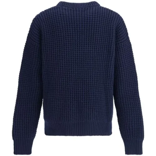 Round-neck Knitwear, male, , Size: L Wool Crew Neck Jumper Sweater - Jil Sander - Modalova