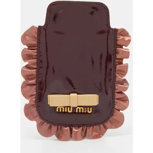 Pre-owned Wallets, female, , Size: ONE SIZE Pre-owned Leather home-office - Miu Miu Pre-owned - Modalova