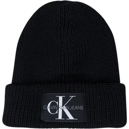 Beanies, male, , Size: ONE SIZE Stylish Cap with Slip-On Fastening - Calvin Klein - Modalova