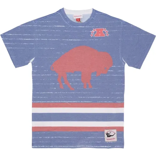 T-Shirts, male, , Size: M Buffalo Bills NFL Jumbotron Tee - Mitchell & Ness - Modalova