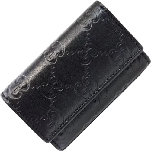 Pre-owned Accessories, female, , Size: ONE SIZE Pre-owned Leather key-holders - Gucci Vintage - Modalova