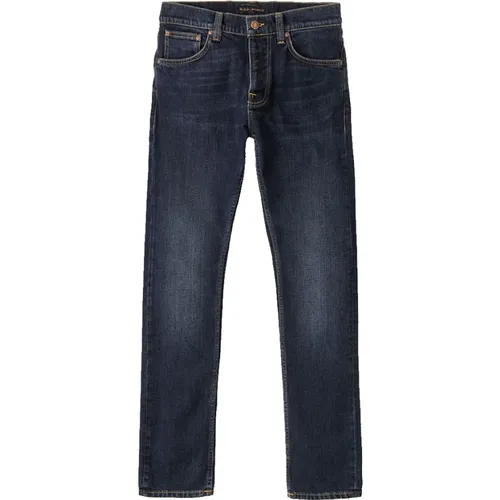 Grim Tim Bio-Denim Jeans , Herren, Größe: W32 L32 - Nudie Jeans - Modalova