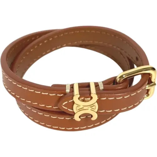 Pre-owned Jewellery, female, , Size: ONE SIZE Pre-owned Leather bracelets - Celine Vintage - Modalova