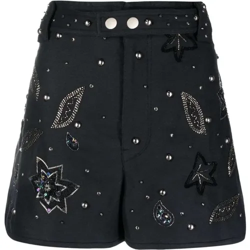 Intricate Embroidered Shorts , female, Sizes: XS - Isabel marant - Modalova