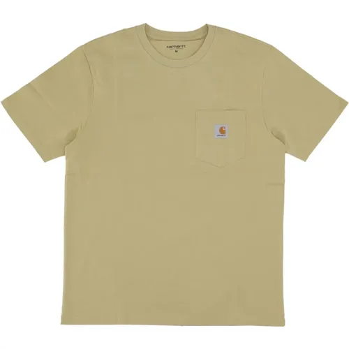 Agate Pocket Tee Kurzarm T-shirt , Herren, Größe: L - Carhartt WIP - Modalova