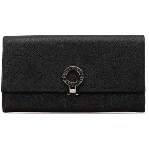 Pre-owned Wallets, female, , Size: ONE SIZE Pre-owned Leather wallets - Bvlgari Vintage - Modalova