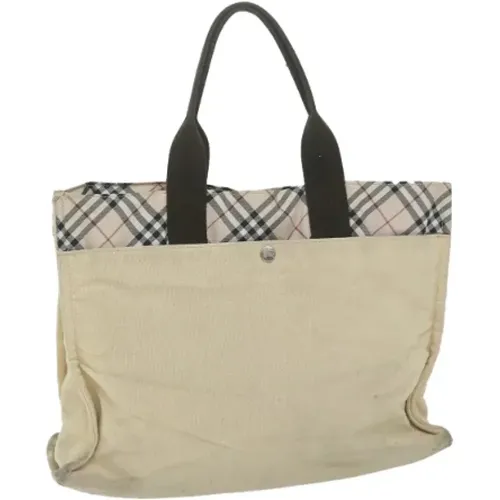 Pre-owned Tote Bags, female, , Size: ONE SIZE Pre-owned Canvas handbags - Burberry Vintage - Modalova