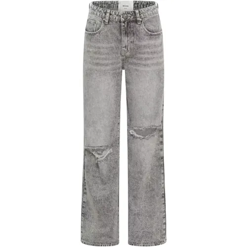 Graue Wide Leg Distressed Jeans - One Teaspoon - Modalova