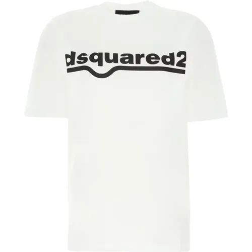 Baumwoll-Logo-T-Shirt - , Herren, Größe: S - Dsquared2 - Modalova