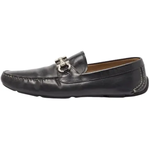 Pre-owned Flats, male, , Size: 14 US Pre-owned Leather flats - Salvatore Ferragamo Pre-owned - Modalova