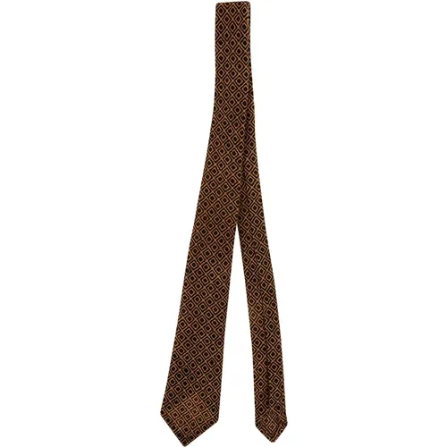 Ties, male, , Size: ONE SIZE Silk Tie Classic Style - Petronius 1926 - Modalova