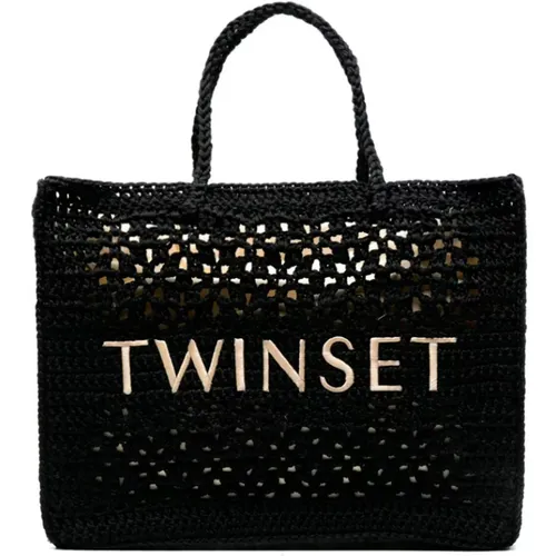 Crochet Tote Bag , female, Sizes: ONE SIZE - Twinset - Modalova