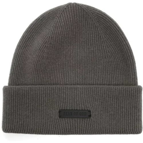 Schwarze Beanie Mütze Fear Of God - Fear Of God - Modalova