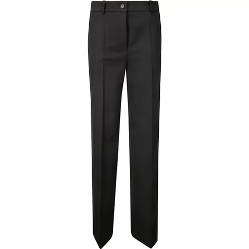 High-Waisted Palazzo Wool Blend Trousers , female, Sizes: L, M, S, XS - P.a.r.o.s.h. - Modalova