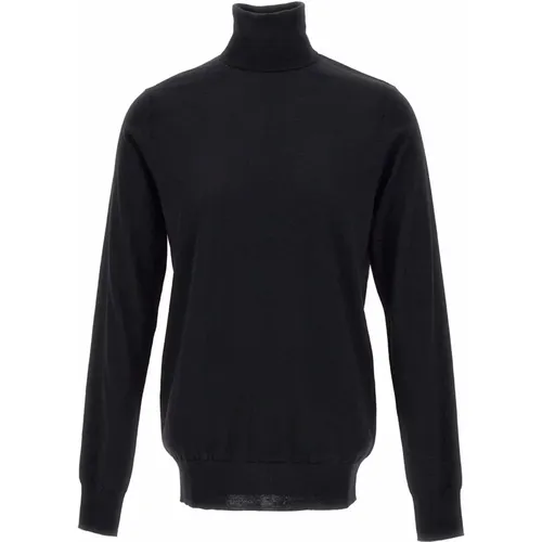 Turtlenecks, male, , Size: XL Wool Turtleneck Sweater - Paolo Pecora - Modalova