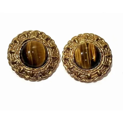 Pre-owned Metal earrings , female, Sizes: ONE SIZE - Chanel Vintage - Modalova