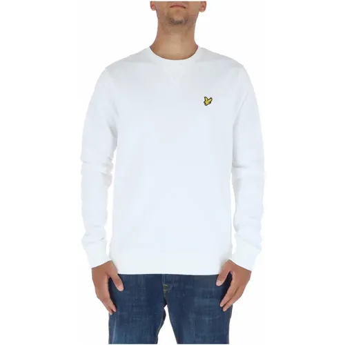 Sweatshirts, male, , Size: 2XL Printed Round Neck Sweatshirt - Lyle & Scott - Modalova