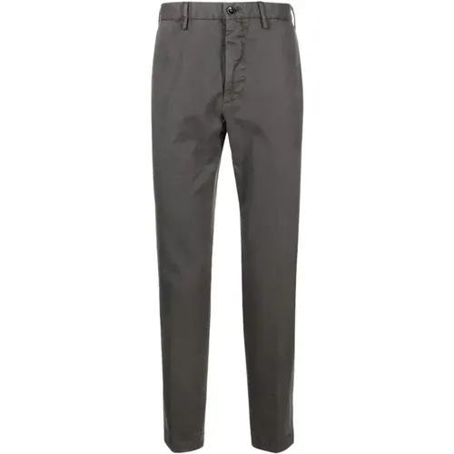 Grey Stretch-Cotton Trousers , male, Sizes: 3XL - Incotex - Modalova