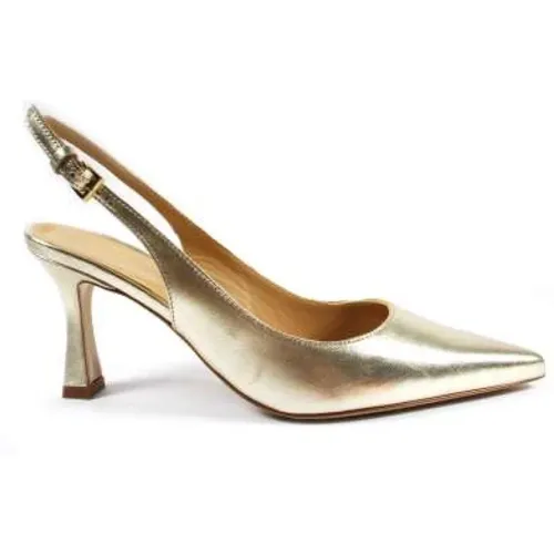 Platinum Laminate Slingback , female, Sizes: 4 UK, 3 UK - Roberto Festa - Modalova