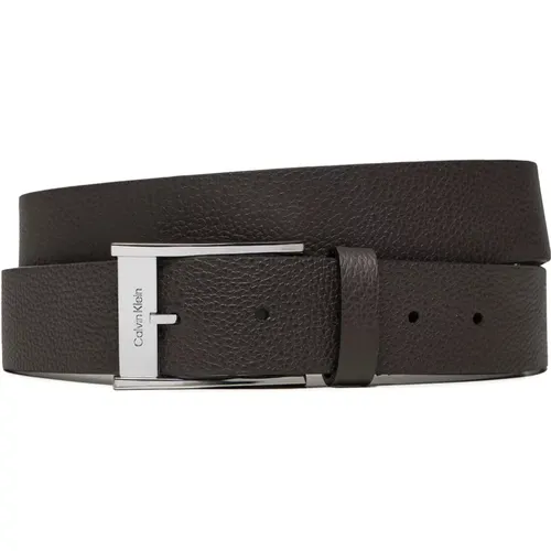 Belts, male, , Size: 95 CM Sleek Leather Belt Autumn/Winter Collection - Calvin Klein - Modalova