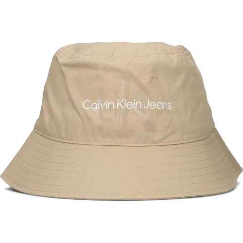 Weicher Monogram Bucket Hat ,Monogram Soft Bucket Hat Grau - Calvin Klein - Modalova